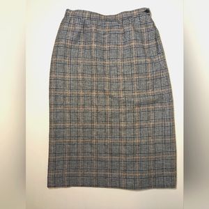 Vtg Pendleton Authentic Carnegie Tartan Plaid Skirt 24"waist 25"length 10 Petite